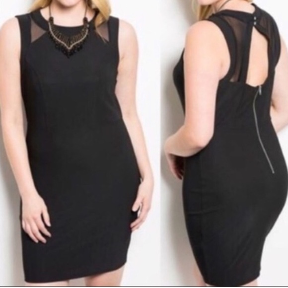 Black Plus Size Midi 2x - Picture 2 of 4